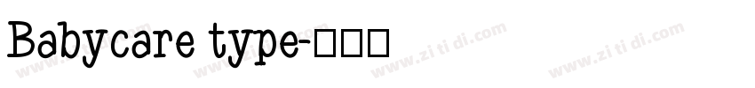 Babycare type字体转换